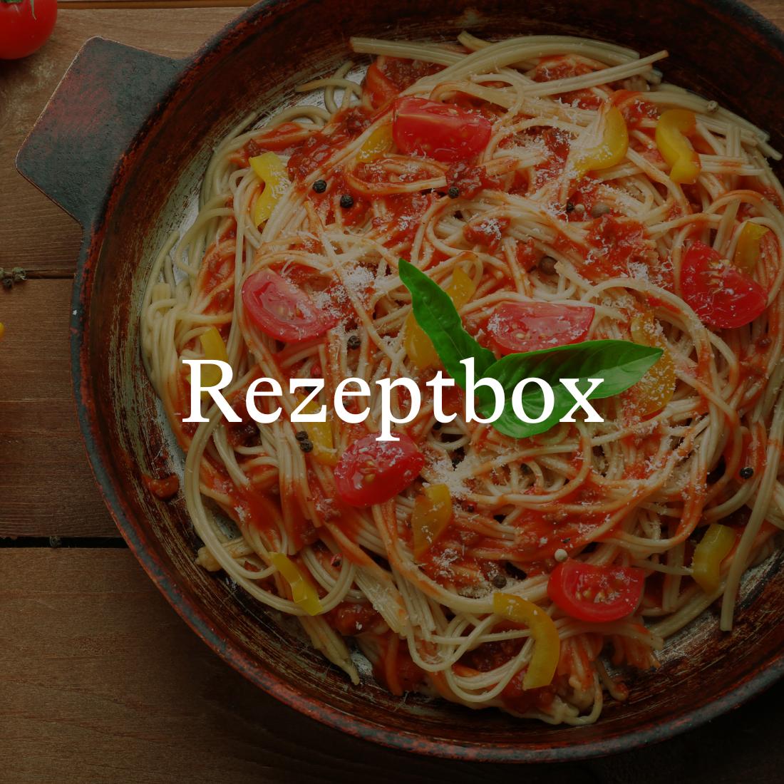 Pfeffer Pasta mit karamellisierten Tomaten Rezeptbox