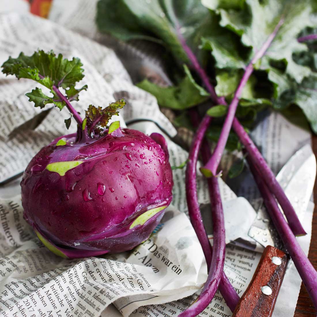 Kohlrabi Violett