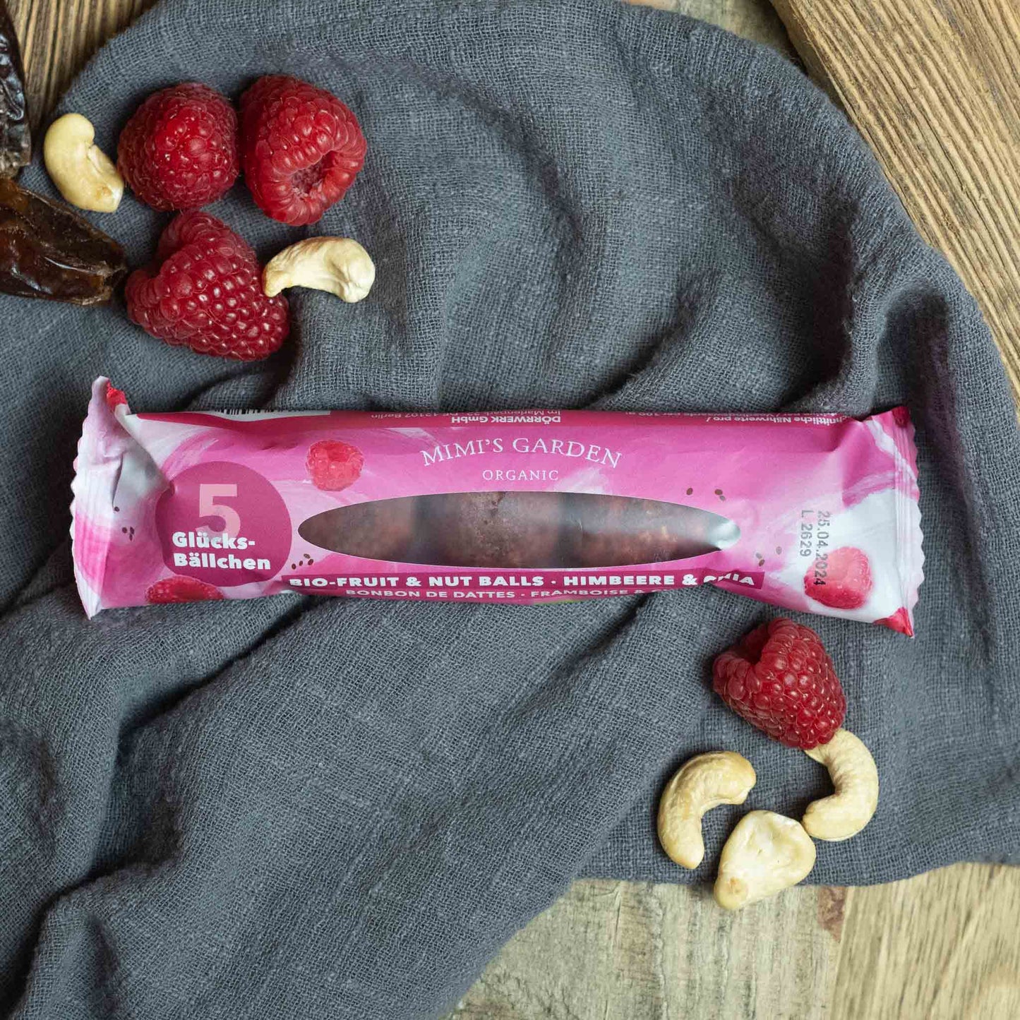 Nut Butter Balls Himbeer Chia (Bio)
