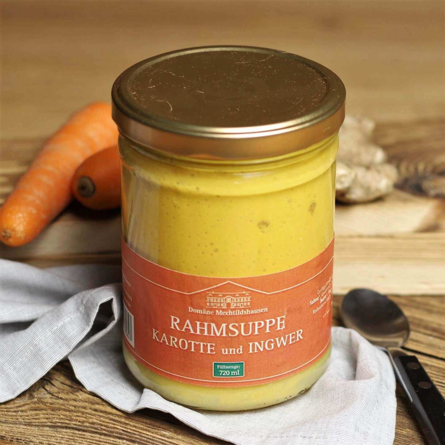Rahmsuppe Karotte-Ingwer (Bio)