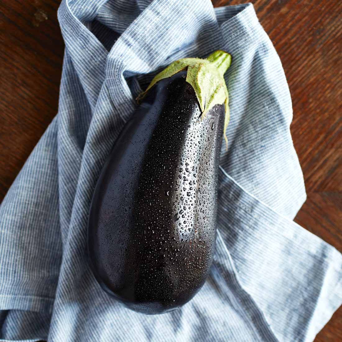 Freiland-Aubergine