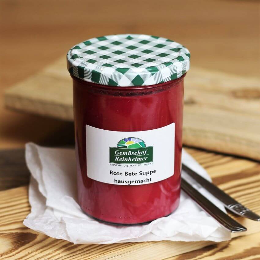 Hausgemachte Rote Bete Suppe