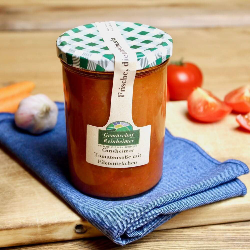 Tomatensoße aus regionalen Freilandtomaten