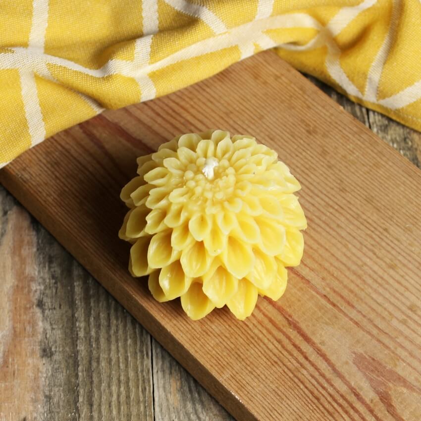 Bienenwachskerze Blütenkugel