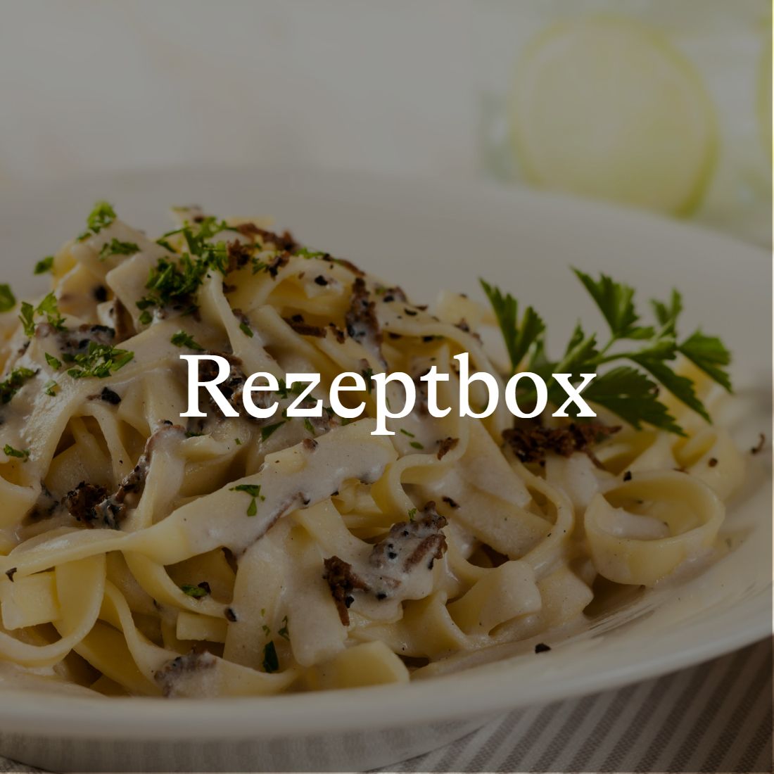 One Pot Kräuterpasta mit Pilzen Rezeptbox