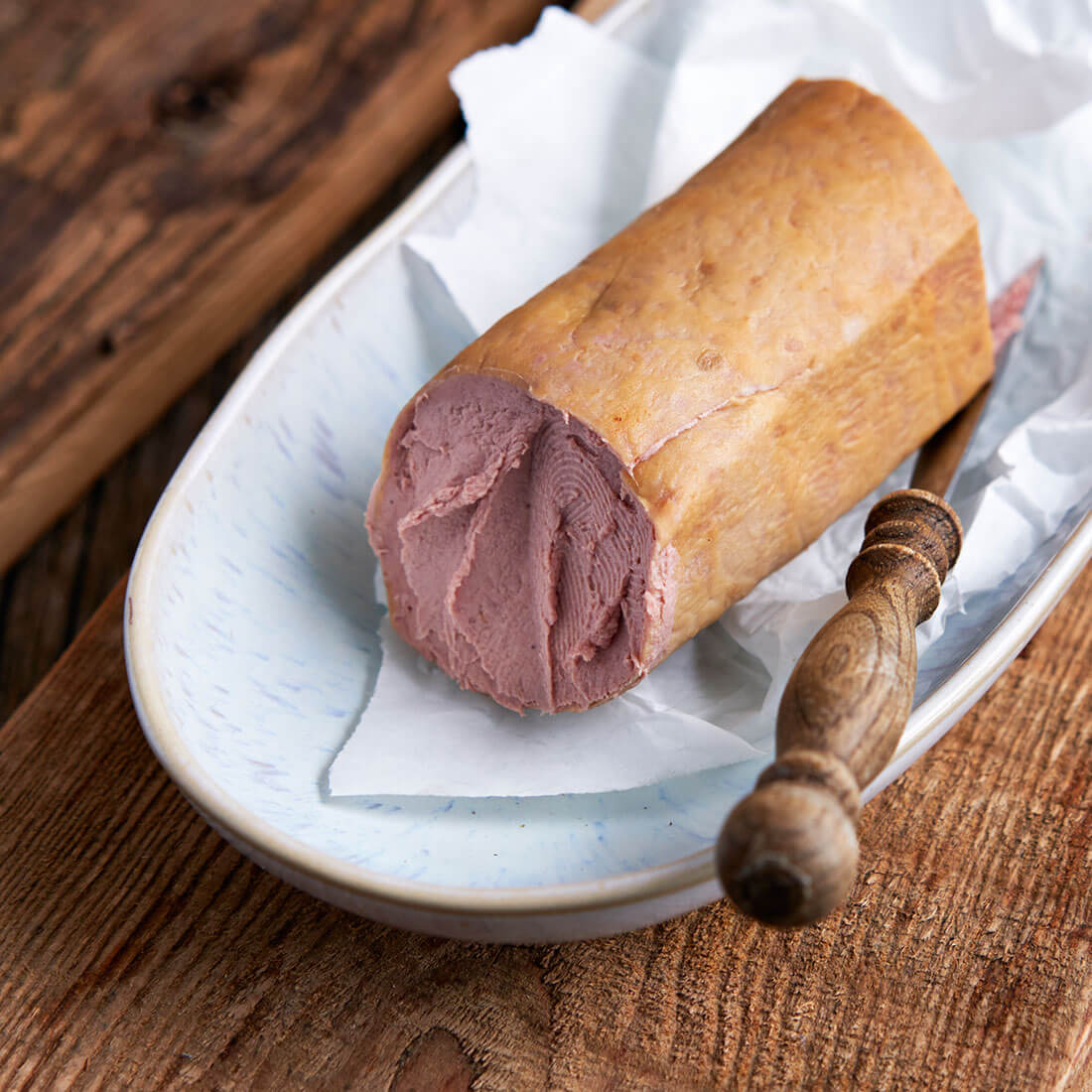 Feine geräucherte Leberwurst | Naturdarm