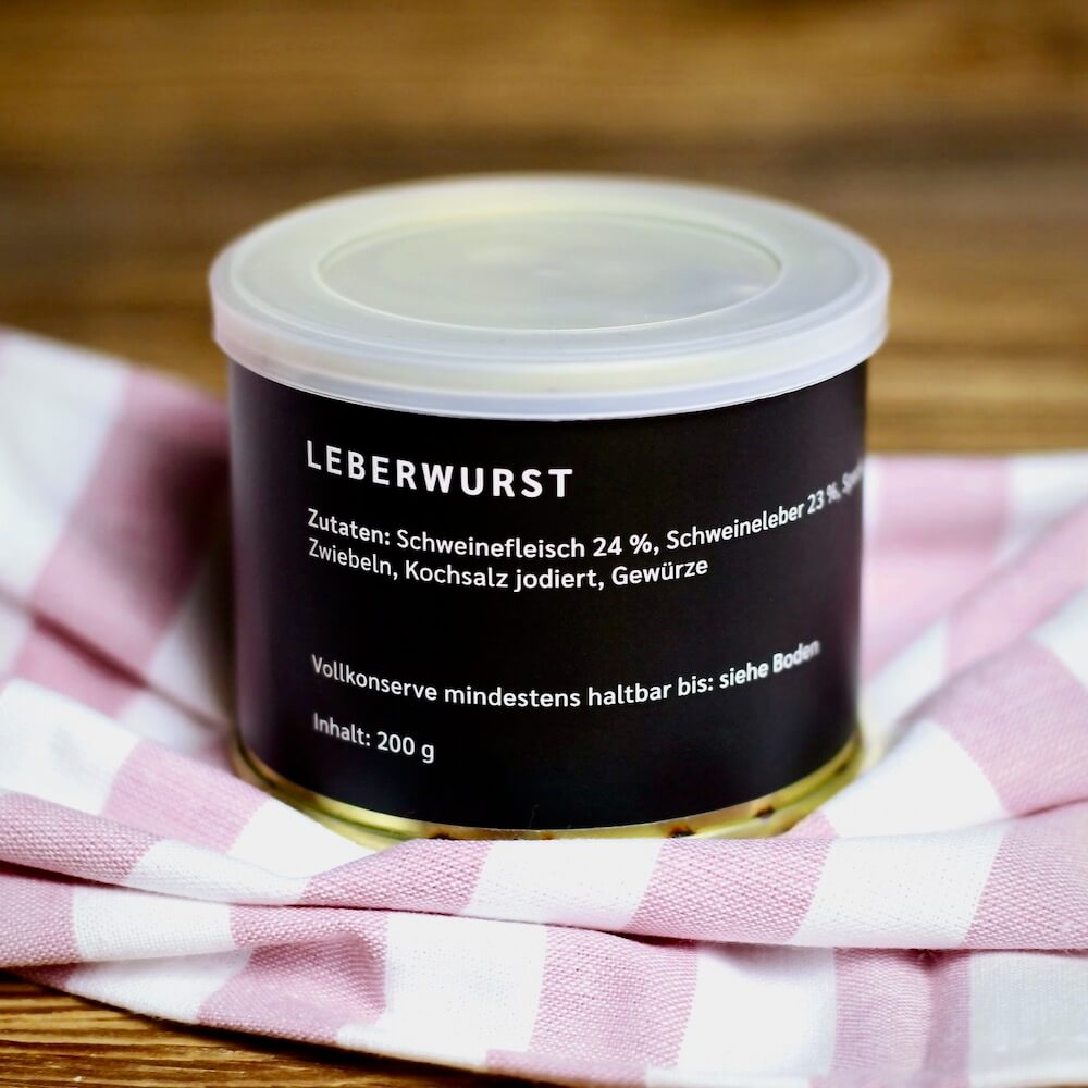 Leberwurst in der Dose