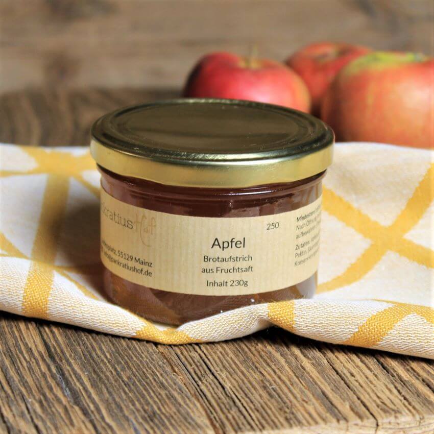 Apfel-Fruchtaufstrich aus Saft