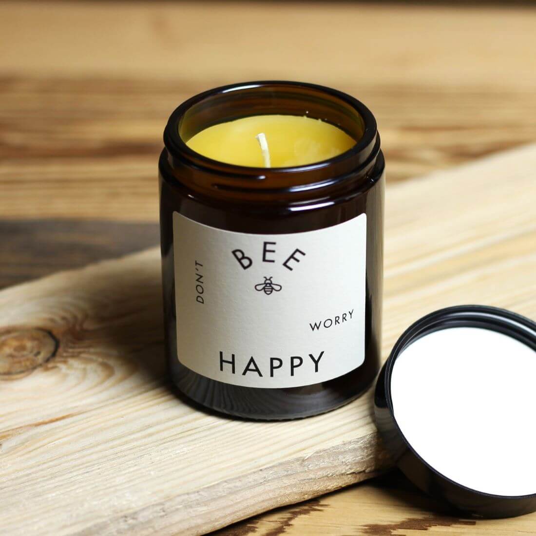 Bienenwachskerze - Bee Happy