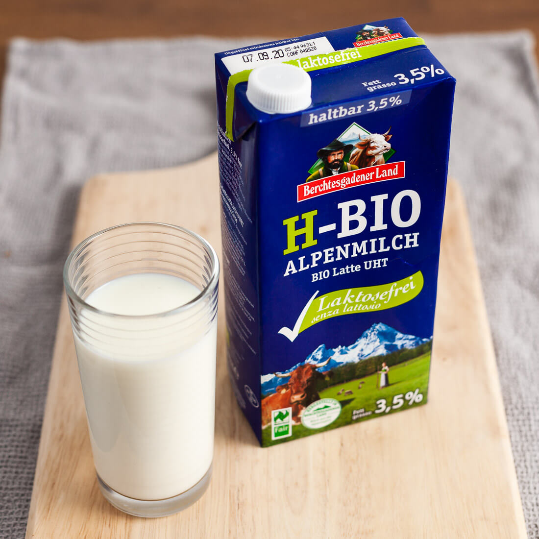Laktosefreie H-Milch 3,5% (Bio)