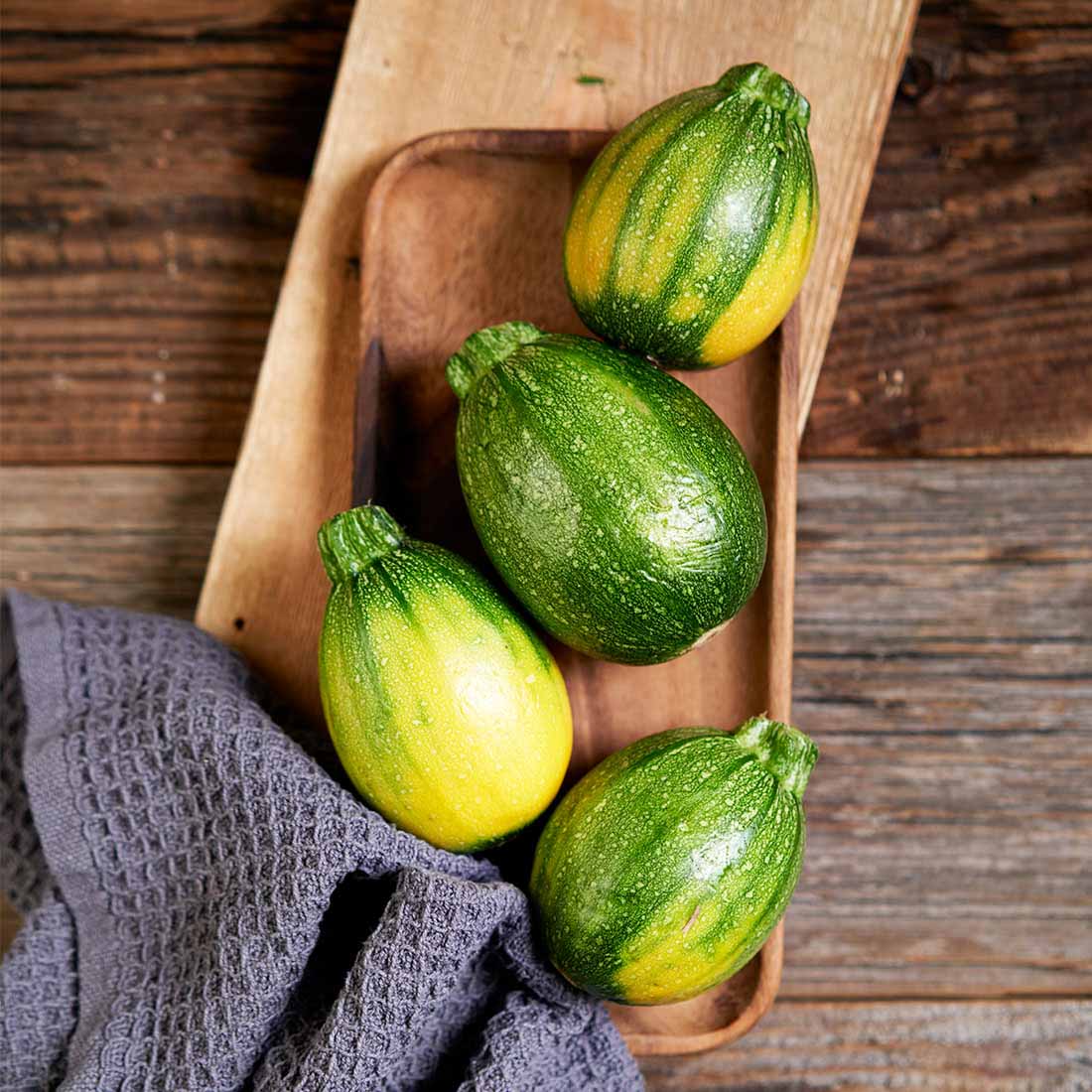 Runde Zucchini